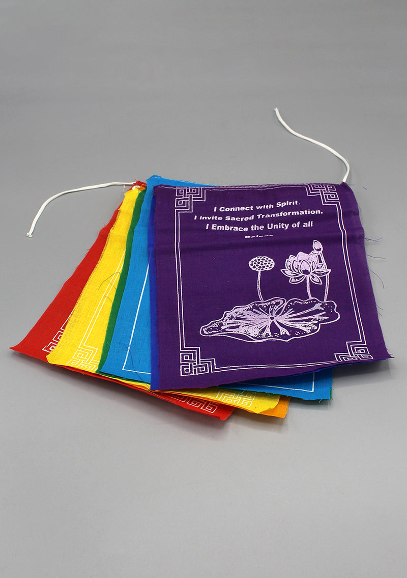 Tibetan Healing Prayer Flags  Roll with Spiritual Messages