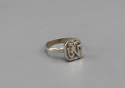 Tibetan Om Letter Sterling Silver Finger Ring - nepacrafts