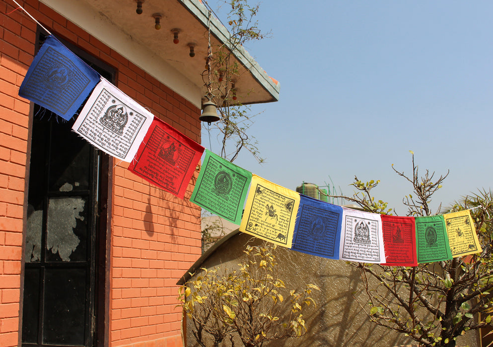 5 Rolls of Small Combo Prayer Flags, Tibetan Flags