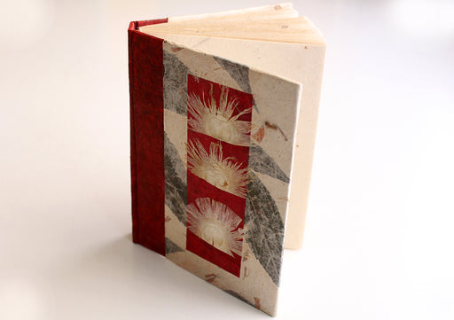 Floral Printed Lokta Paper Journal Book - nepacrafts
