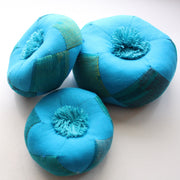 Fair Trade Blue Singing Bowl Cushion-Available in Three Sizes - nepacrafts
