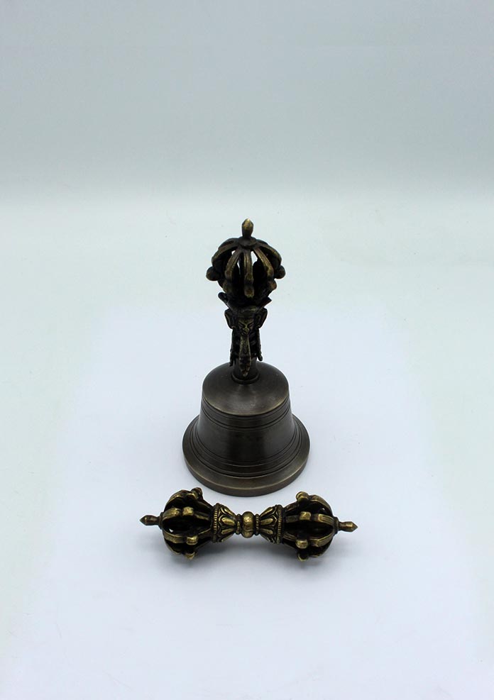 Tibetan High Quality Bell and Dorjee Small Set