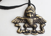 Brass Garuda/Chhepu Mini Halloween Pendant - nepacrafts