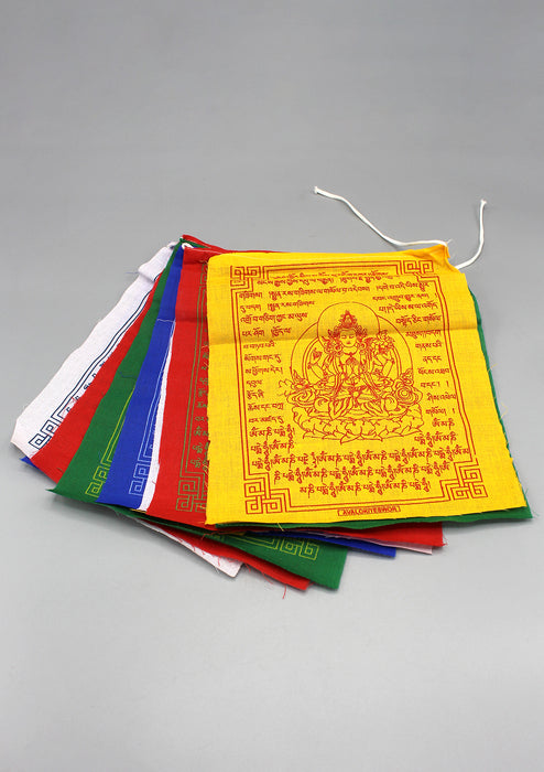 Chenrezig Compassion Tibetan Prayer Flags Set