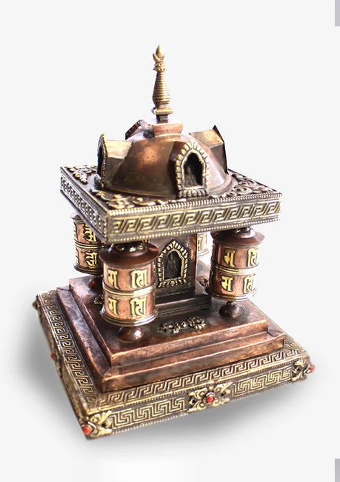One of a Kind 4 in 1 Prayer Wheel Stupa Chorten