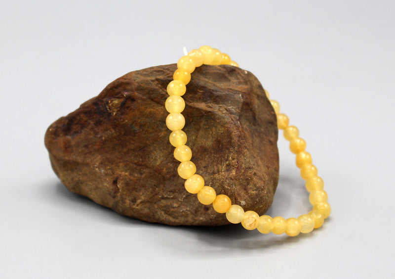 Amber Beads Stretchable Yoga Bracelet - nepacrafts
