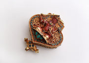 Goldplated Silver Sterling Manjushri Ghau Pendant - nepacrafts