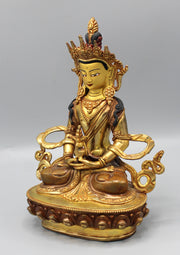 Gold Plated Aparmita Buddha Statue - nepacrafts
