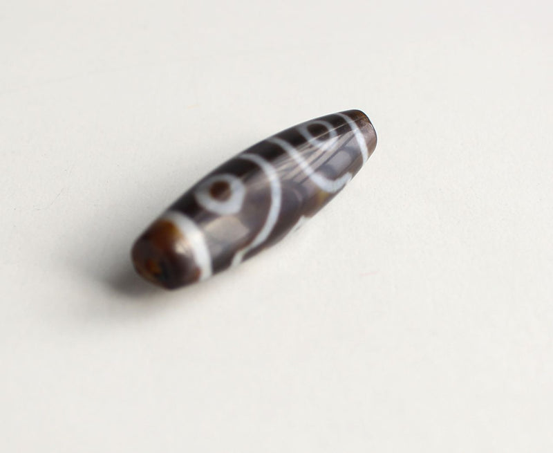 42 mm Three Eyed Dzi Bead - nepacrafts