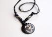 Hindu Power Mantra Om Bone Necklace - nepacrafts