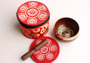 Kundalini Seven Chakra Singing Bowl Set with Silk Brocade Gift Box - nepacrafts