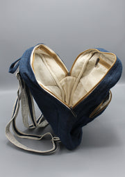 Navy Blue Himalayan Hemp Backpack - nepacrafts