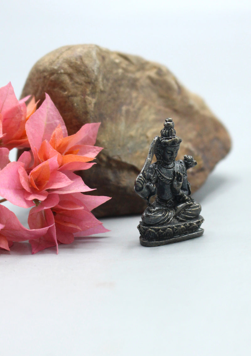 Brass Mini Manjushree Statue