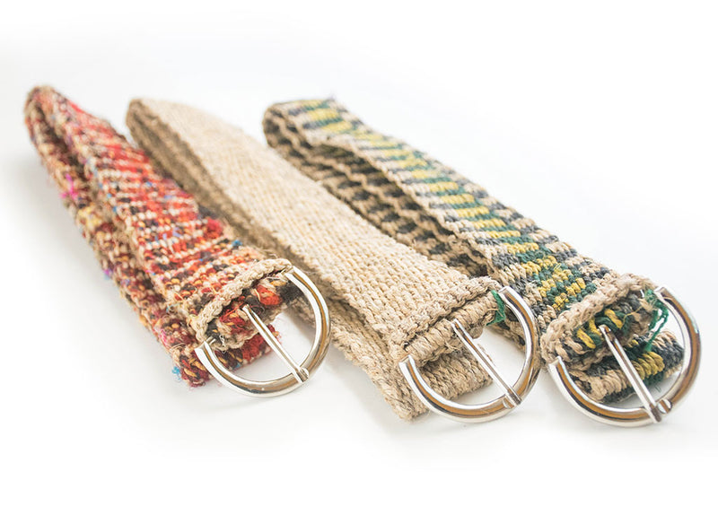 Multicolor Ecofriendly Hand Woven Unisex Hemp Belt - nepacrafts