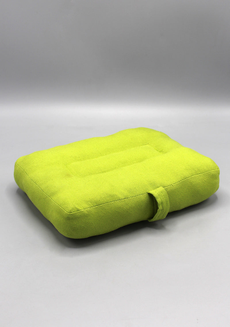 Parrot Green Cotton Meditation Cushion