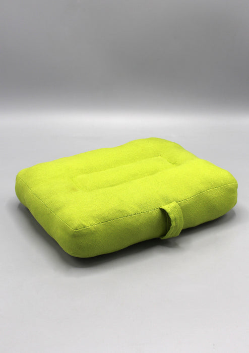 Parrot Green Cotton Meditation Cushion
