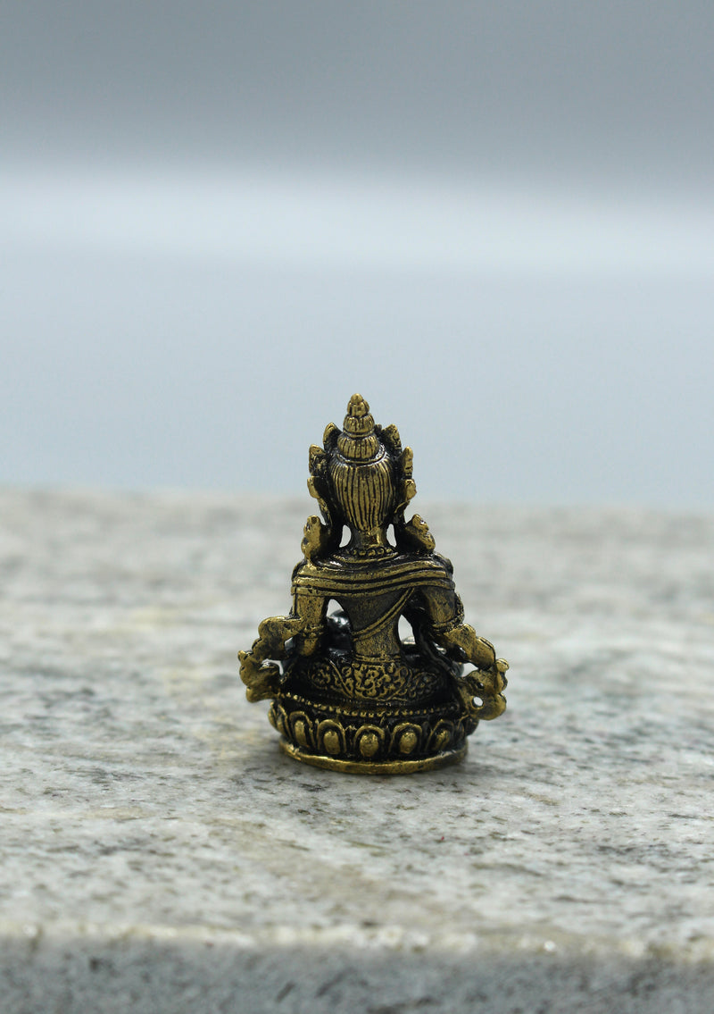 Brass Mini Vajrasattva Statue 2"