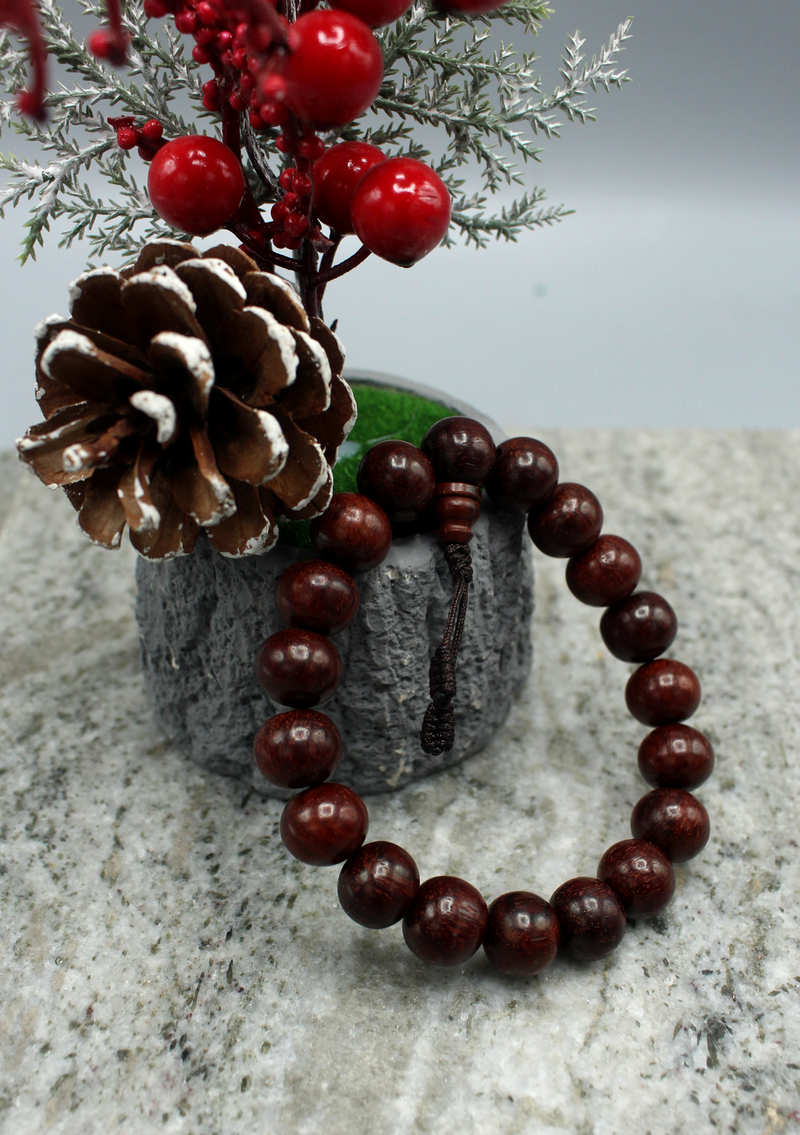 Dark RoseWood Tibetan Wrist Mala