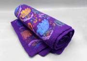 Elephant Print Colorful Felt Wool Indoor Mat - nepacrafts