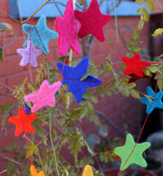 Star Pattern Felt Ceiling Hanging Decor - nepacrafts