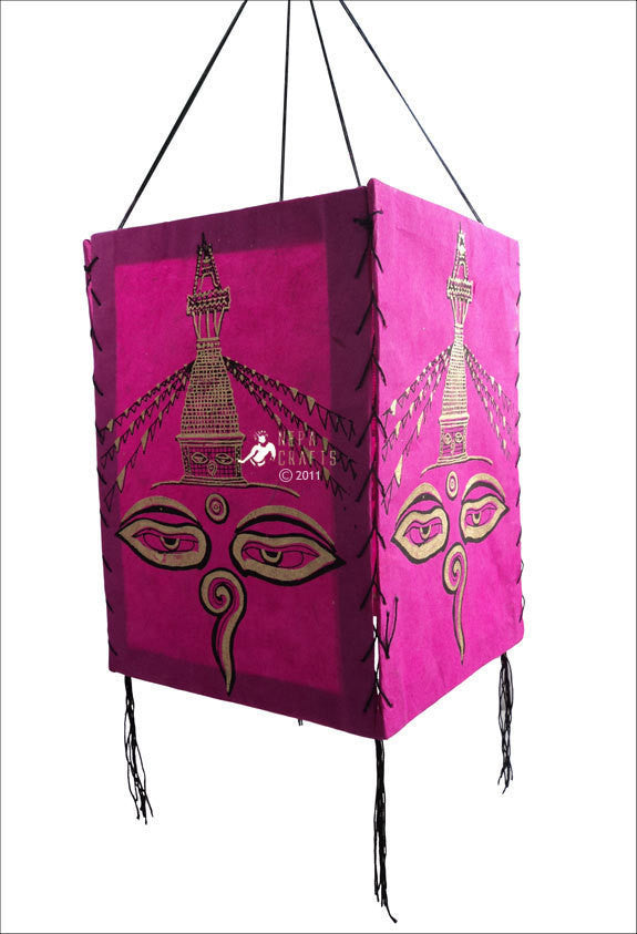 Buddha Eye  Stupa Paper Lamp Shade - nepacrafts