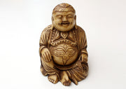 Seated Laughing Buddha Resin Statue 4" - nepacrafts