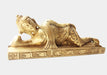 Reclining Buddha Statue, Nirvana Buddha Statue made of Brass 8.5 inch long - nepacrafts