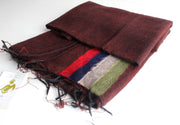 Stripe Yak Wool Shawl - nepacrafts