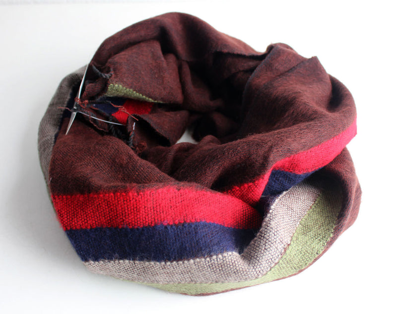 Stripe Yak Wool Shawl - nepacrafts